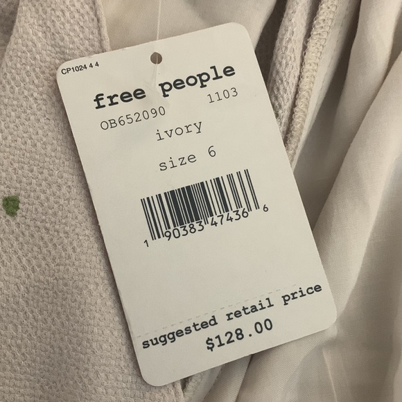 Free People Tan and Green Dot Dress - Picture 5 of 5